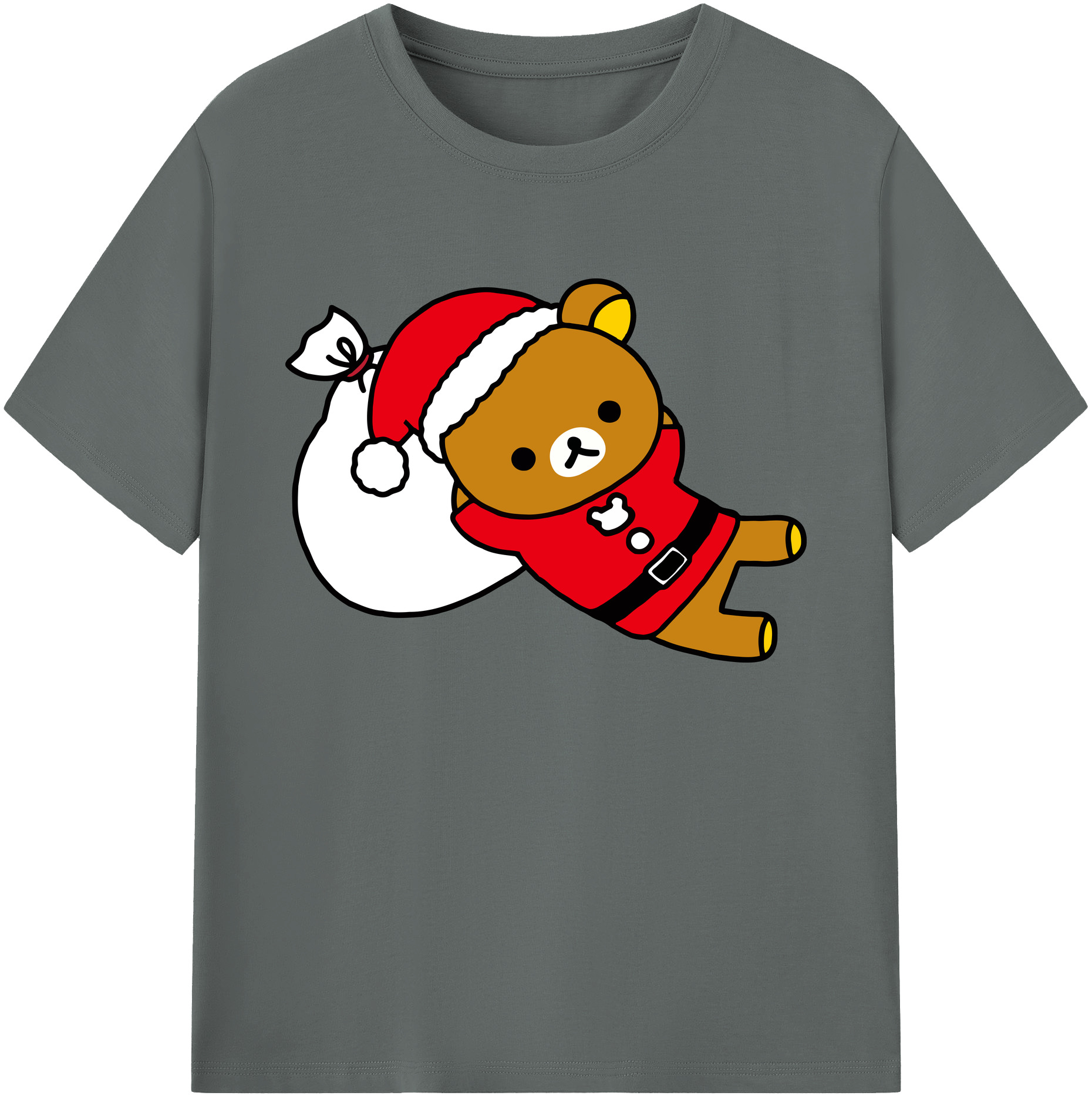 （画像用） リラックマ リラックマ キイロイトリ Rilakkuma Korilakkuma Kiiroitori 綿100％ メンズ半袖Tシャツ｜肌触りやわらか＆通気性